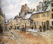 Camille Pissarro Pang map of snow Schwarz oil on canvas